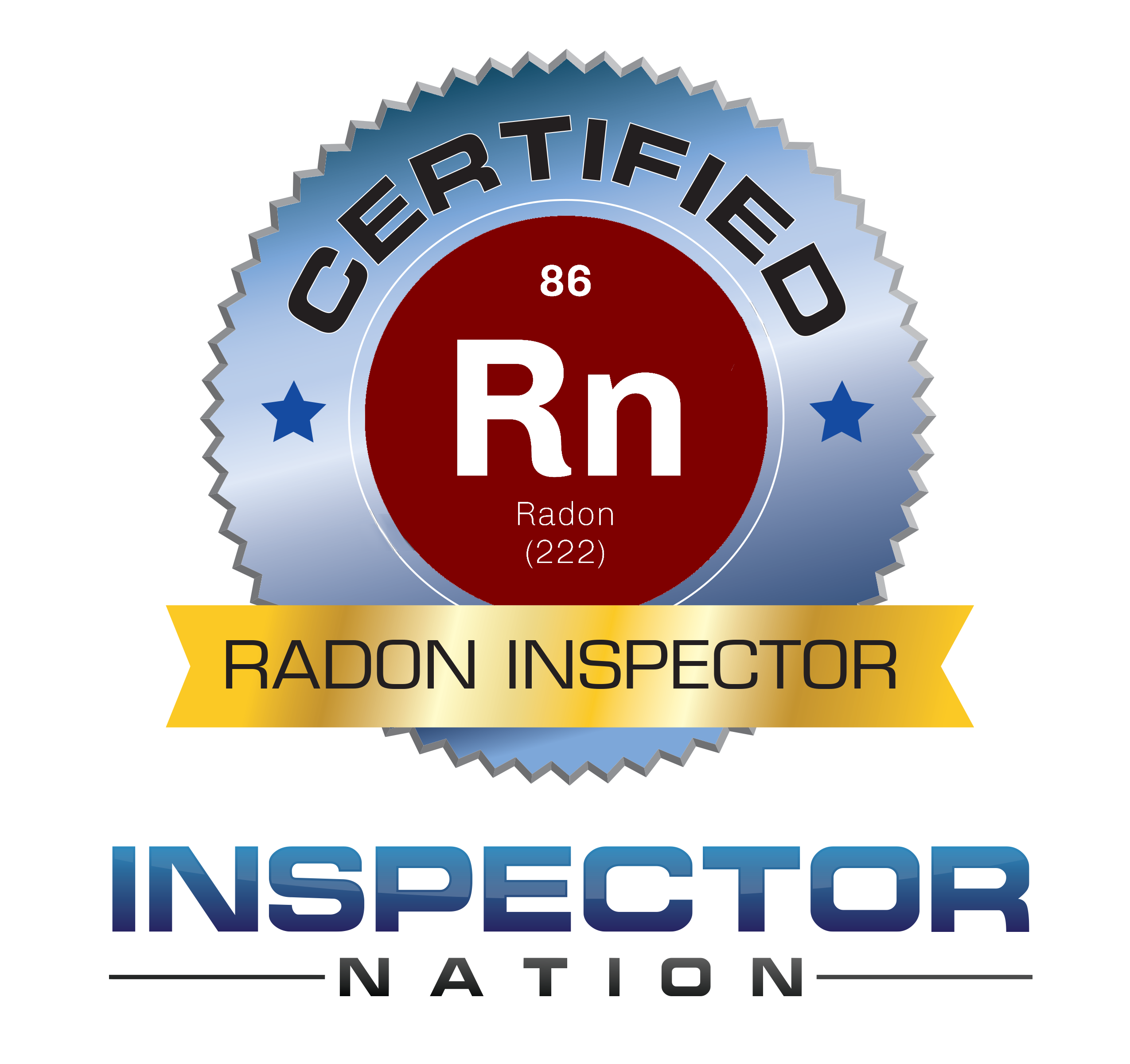 Inspector Nation Radon Inspector badge